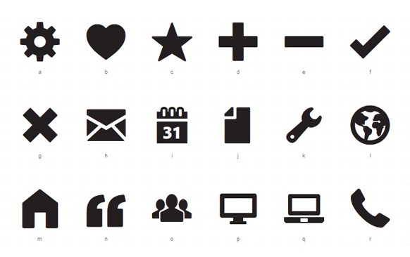 582x366 Free Simple Custom Face Icon Sets