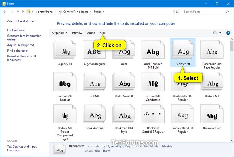 750x503 Hide Or Show Fonts In Windows Tutorials