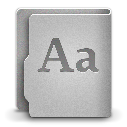 512x512 Font Icon Aquave Metal Iconset