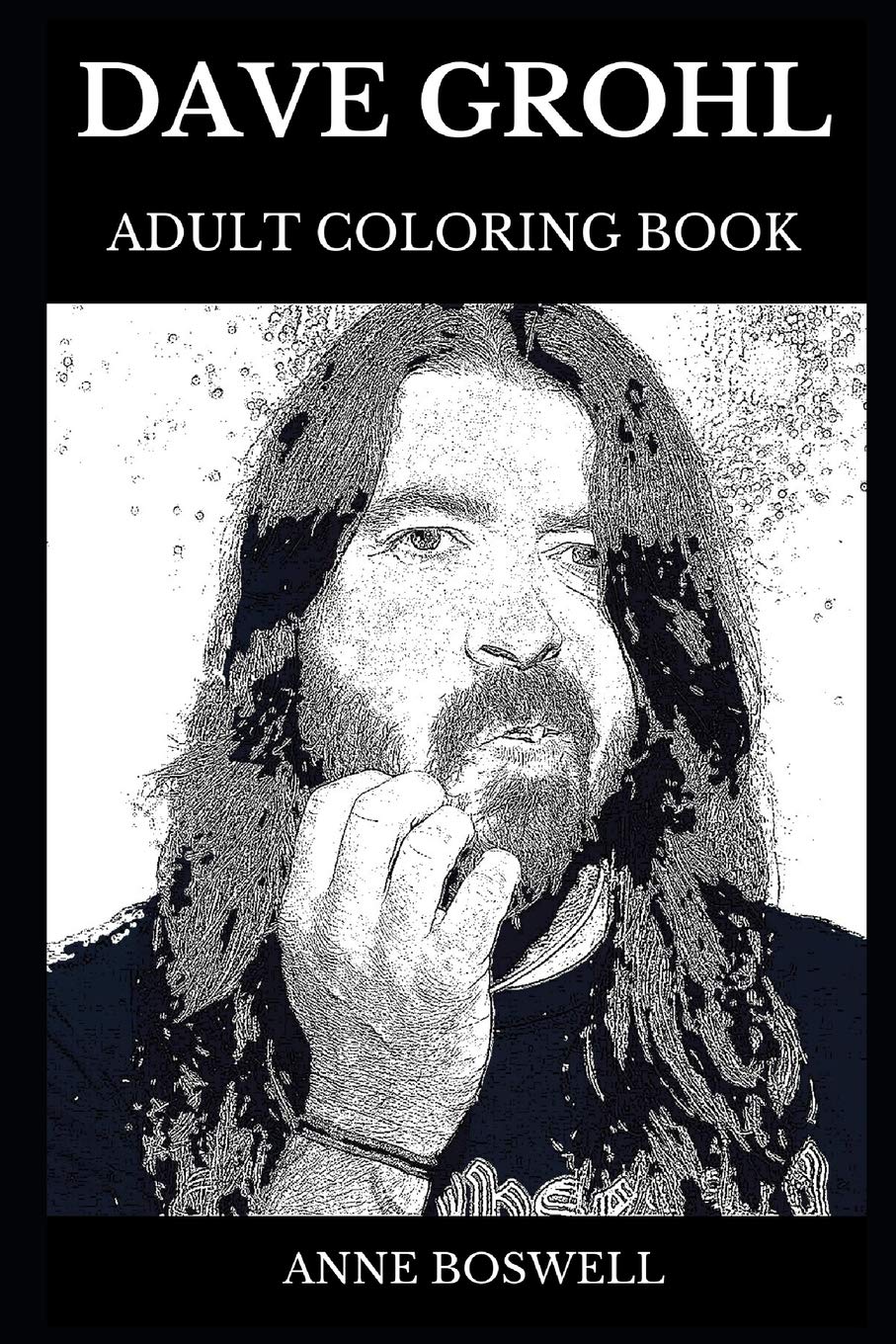 907x1360 Dave Grohl Adult Coloring Book Legendary American Alternate Rock