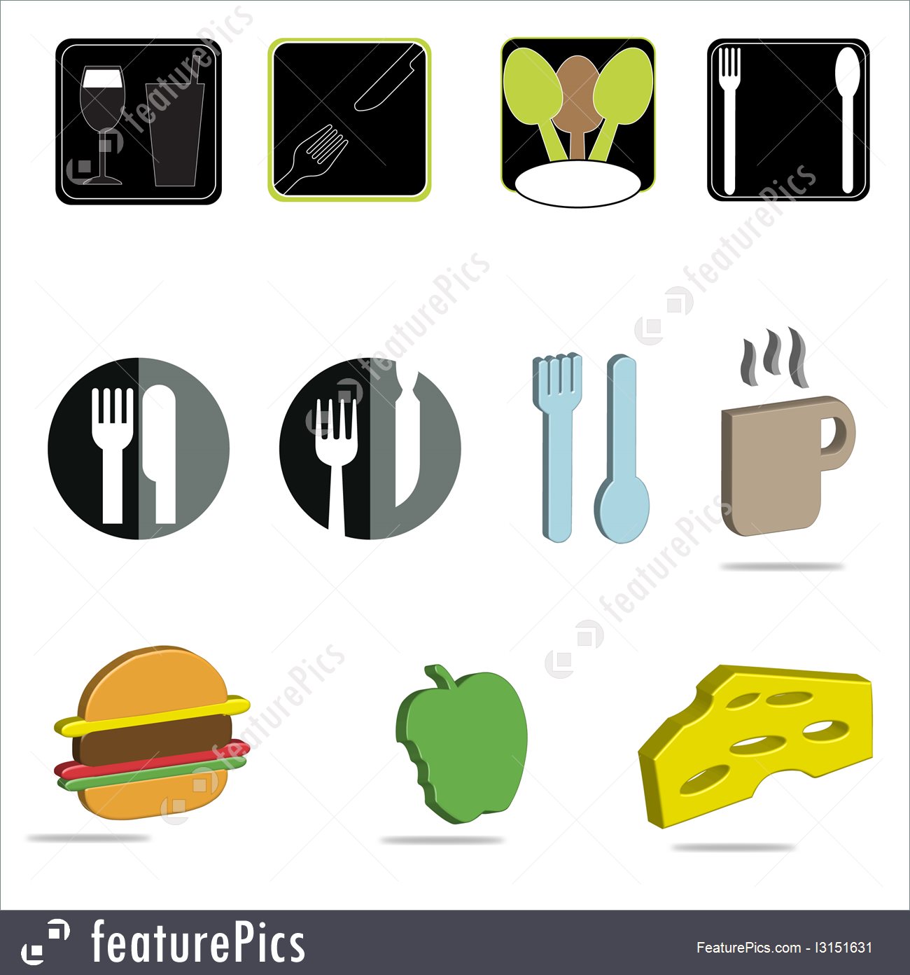 1300x1392 Emblems And Symbols Food And Beverage Icons