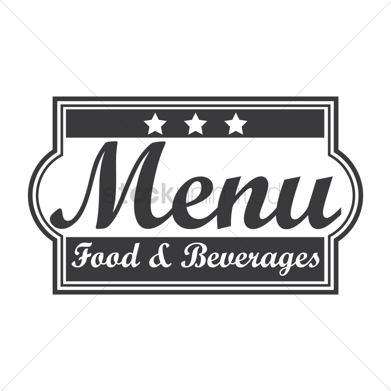 1300x1300 Food And Beverages Menu Logo Icon Vector Image