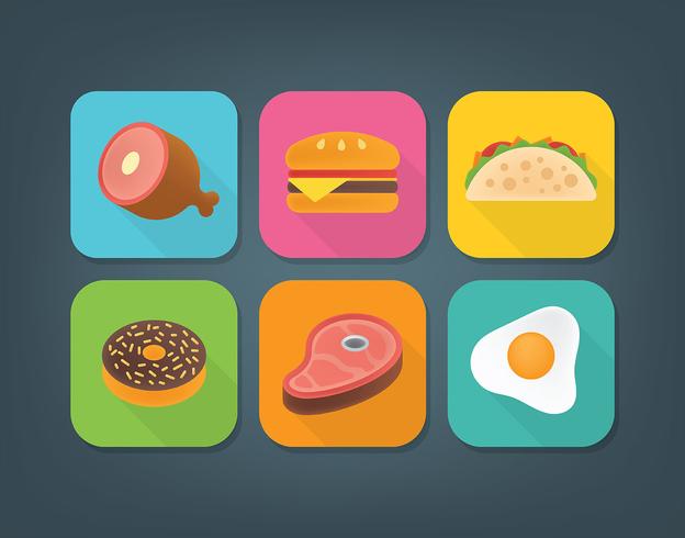624x490 Food App Icon Set Vector