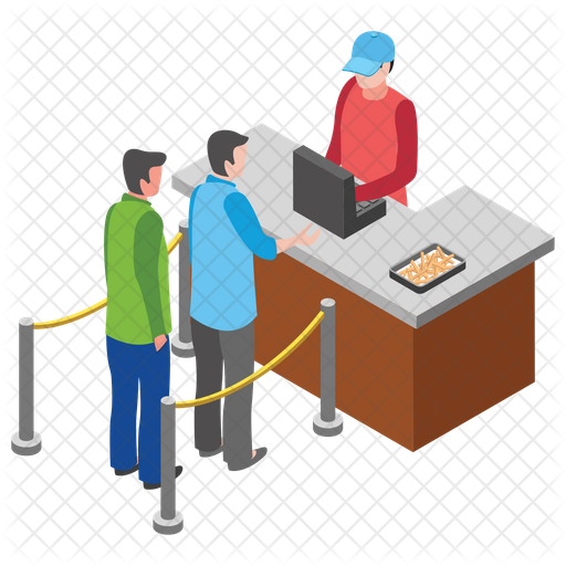 512x512 Food Court Icon Of Isometric Style