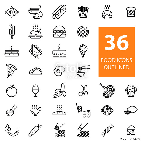 Food Icon Set Lipo Stock Image And Royalty Free Vector 500x500 Food Icon Set Lipo Stock Image And Royalty Free Vector