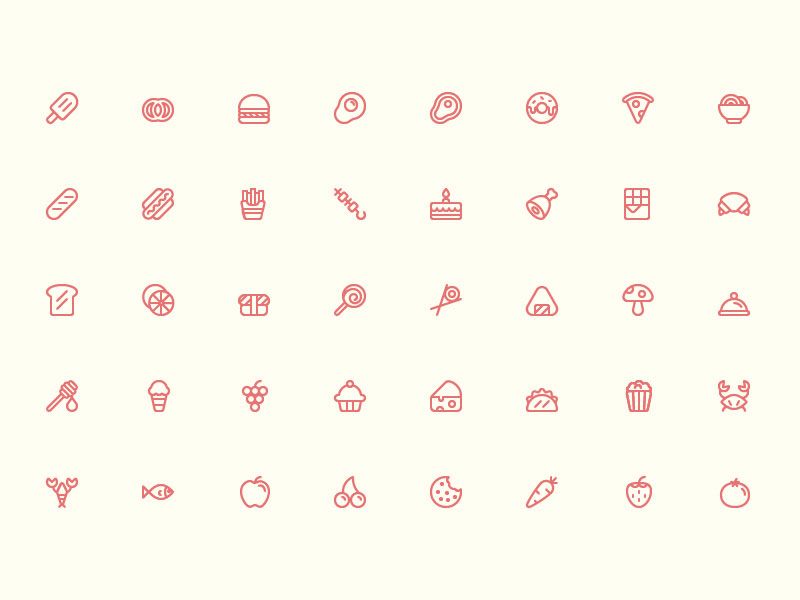Food Icons Set Sketch Freebie 800x600 Food Icons Set Sketch Freebie