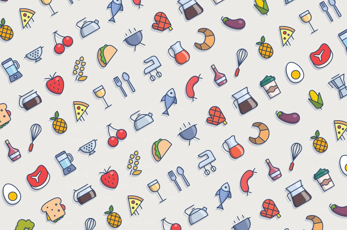 Free Download Food Icon Pack 1160x770 Free Download Food Icon Pack