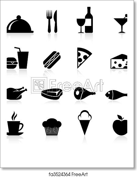 Free Art Print Of Gourmet Food Icon Set Freeart 450x580 Free Art Print Of Gourmet Food Icon Set Freeart