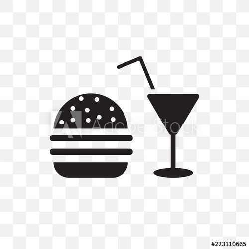 Fast Food Icon Isolated On Transparent Background Simple 500x500 Fast Food Icon Isolated On Transparent Background Simple