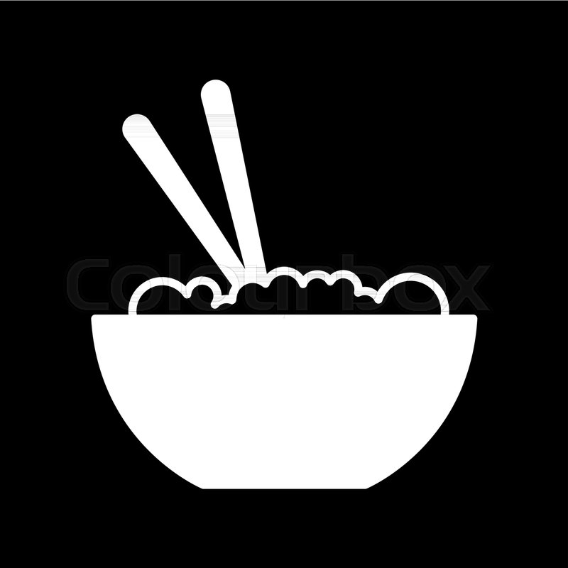 800x800 Asian Food Icon Silhouette Asian Food Stock Vector Colourbox