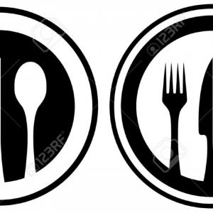 300x300 Photostock Vector Set Black And White Food Icon With Kitchen