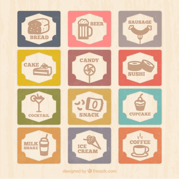 625x626 Vintage Menu Card With Food Icons Vector Free Download