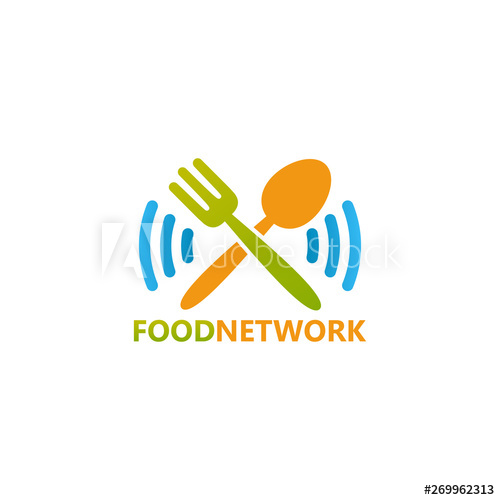 500x500 Food Internet Network Logo Template Design Vector, Emblem, Design