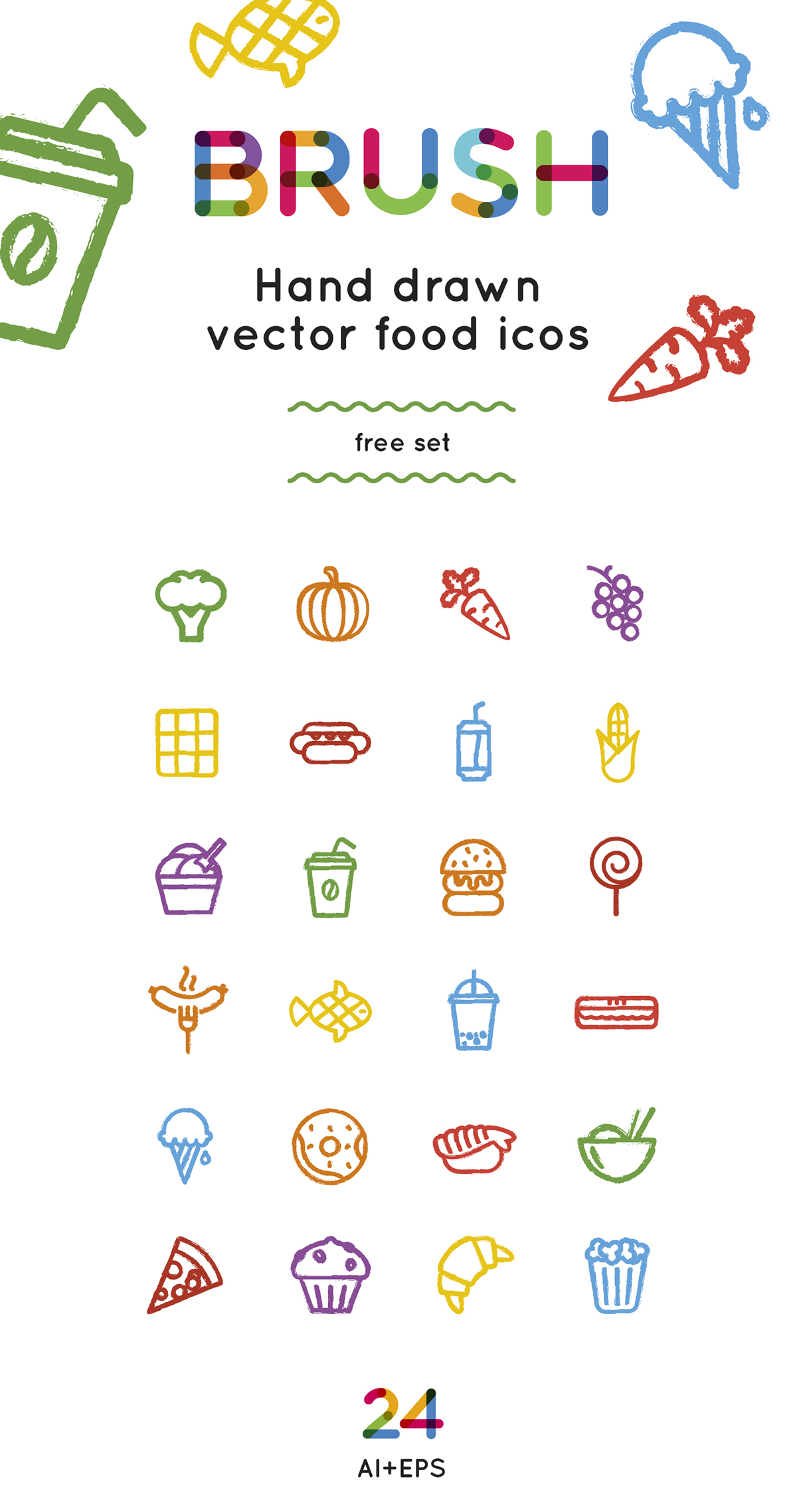 1200x2277 Food Icons Free On Behance