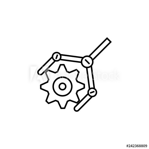 500x500 Food Processing Industry Icon Automated Line Confectionery