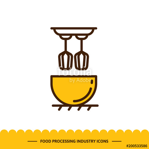 500x500 Food Processing Industry Icon Automated Line Confectionery Dough