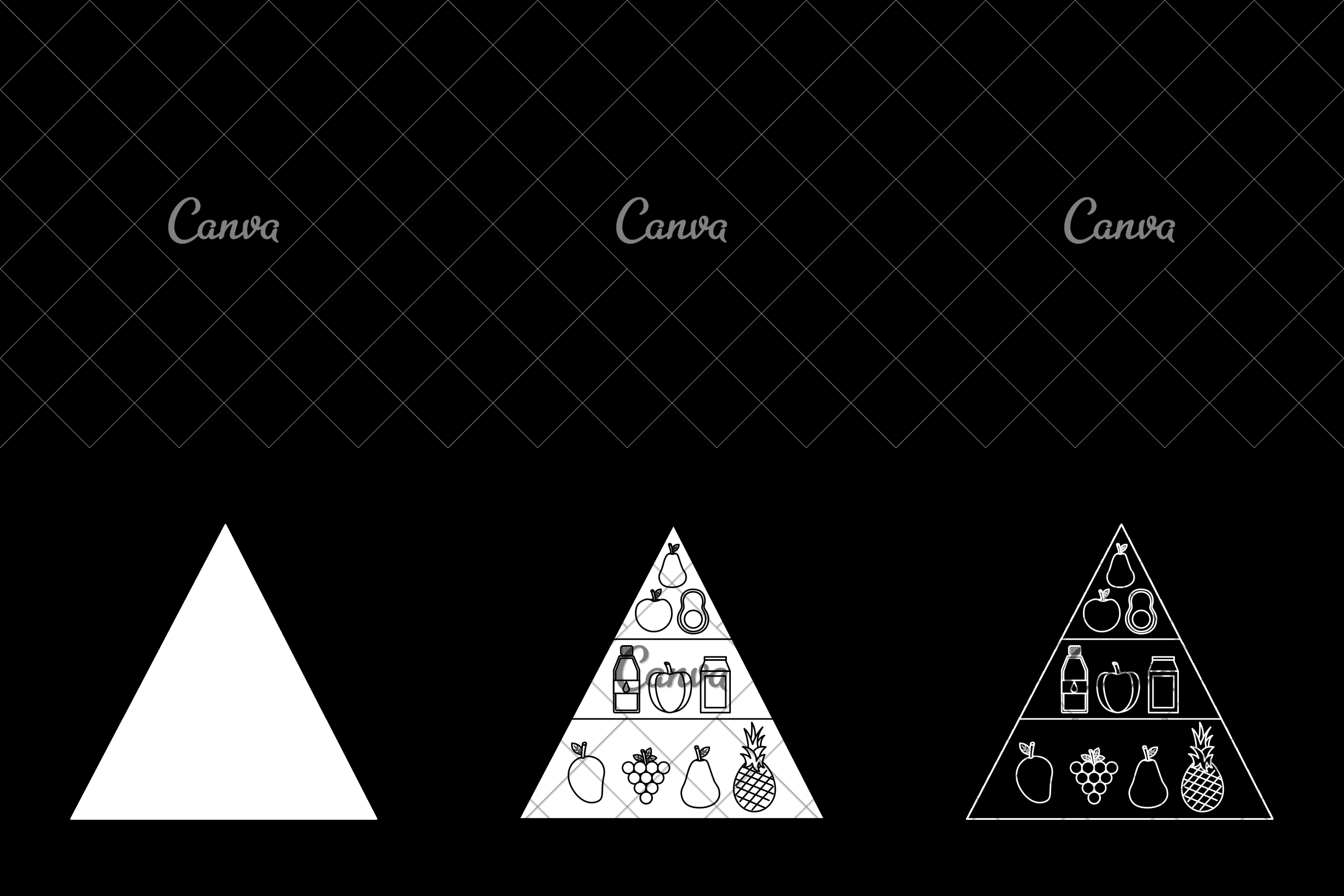 2400x1600 Healthy Lifestyle Food Pyramid Icon