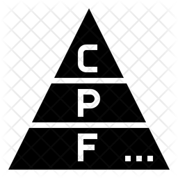 256x256 Keotgenic Food Pyramid Icon Of Glyph Style