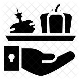 256x256 Food Safety Icon Of Glyph Style