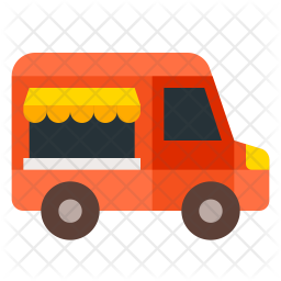 256x256 Food Truck Icon Of Flat Style