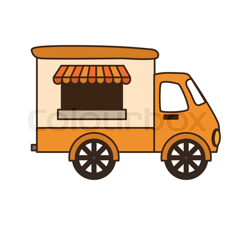 800x800 Food Truck Icon Image Vector Stock Vector Colourbox