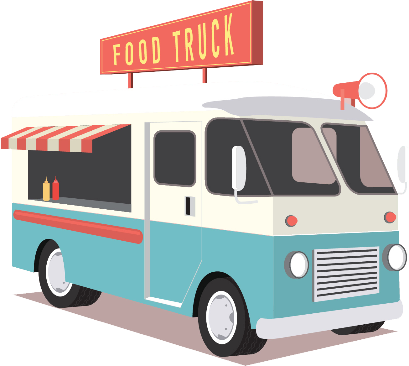 1306x1168 Download Food Truck Icon