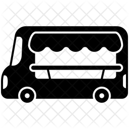 256x256 Food Truck Icon Of Glyph Style