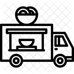 256x256 Food Truck Icon Of Line Style