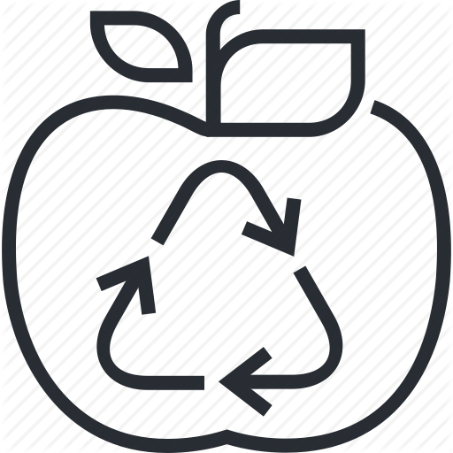 512x512 Ecology, Environment, Food, Line, Recycling, Thin, Waste Icon