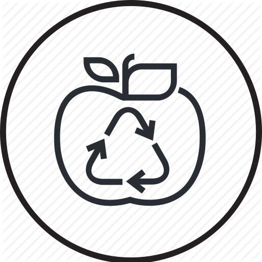 512x512 Ecology, Environment, Food, Line, Recycling, Waste Icon