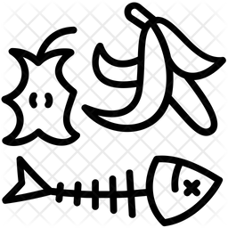 256x256 Food Waste Icon Of Line Style