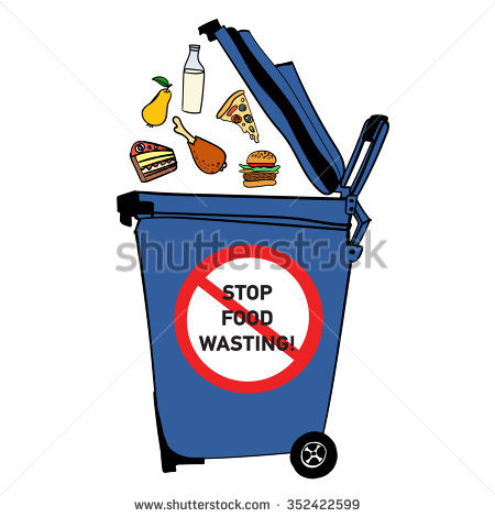 450x470 Trashcan Clipart Food Waste