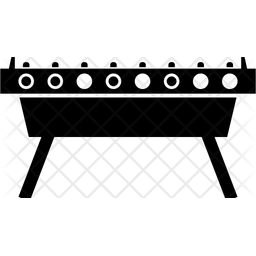 256x256 Foosball Table Icon Of Glyph Style
