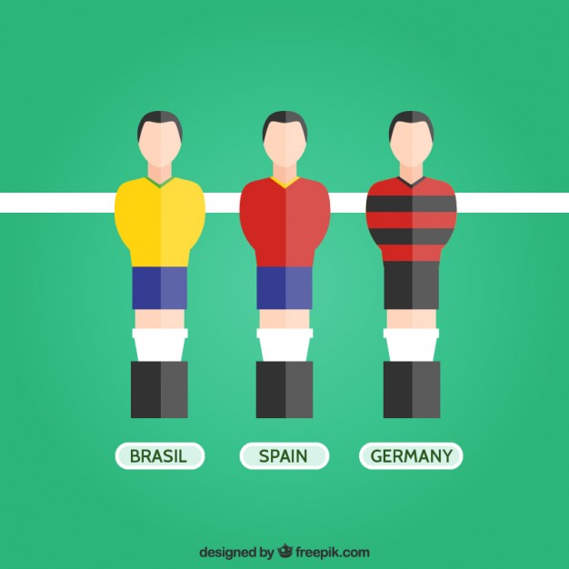 626x626 Table Soccer Players Vector Free Download