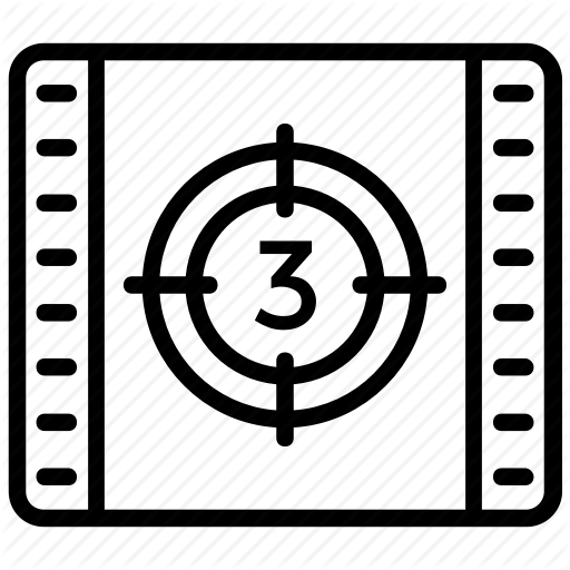 512x512 Film Countdown, Film Leader, Head Leader, Movie Countdown, Video