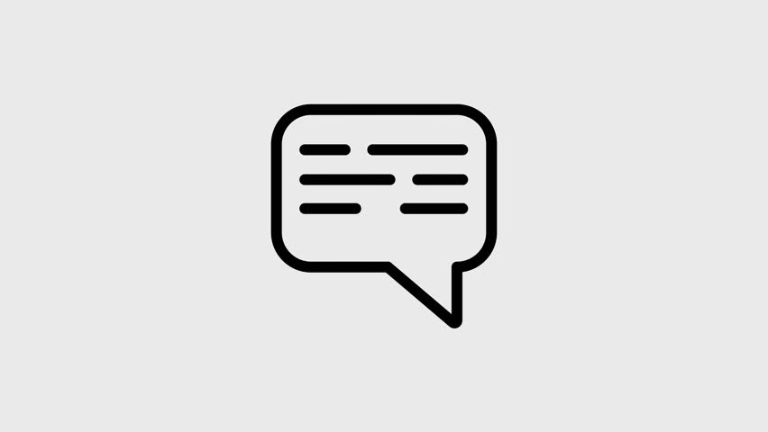 852x480 Message Animated Icon, Video With Stock Footage Video