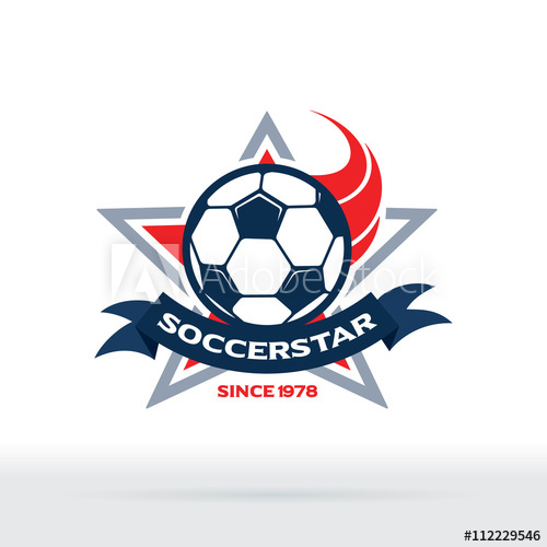 500x500 Soccer Star Badge, Football Club Icon