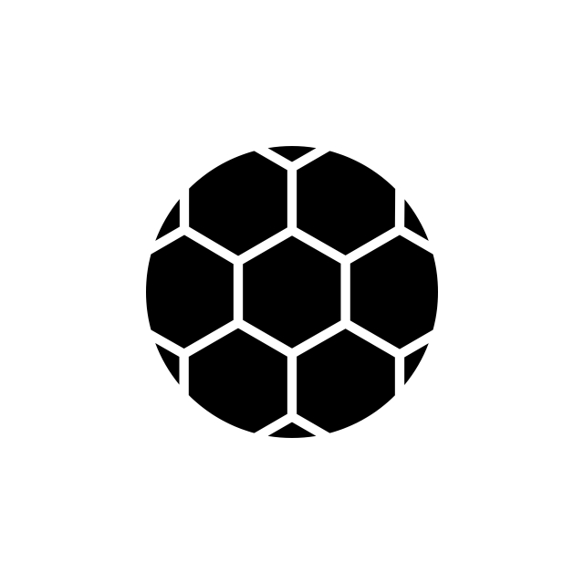 640x640 Football Icon Vector Illustration In Glyph Style For Any Purpose