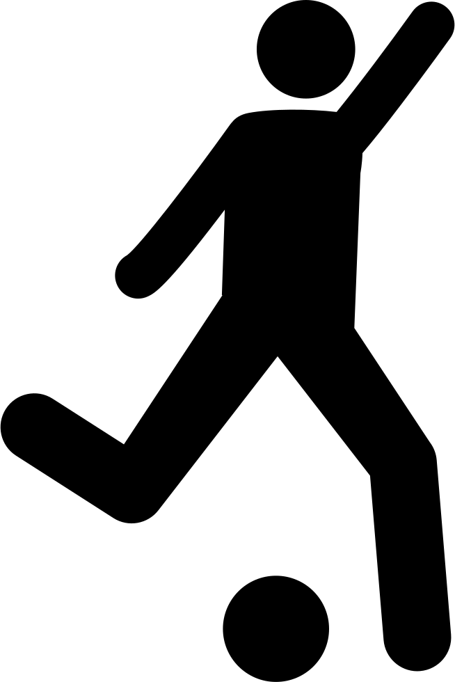 654x980 Football Player Attempting To Kick Ball Png Icon Free Download