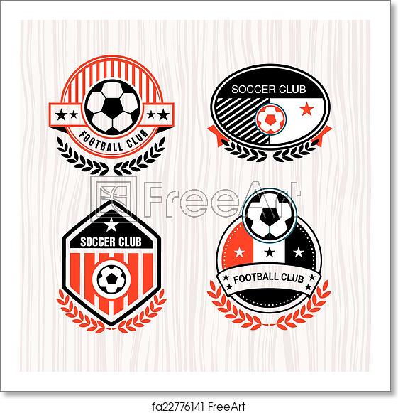 561x581 Free Art Print Of Football Logo Vector Set Sport Emblems Logo