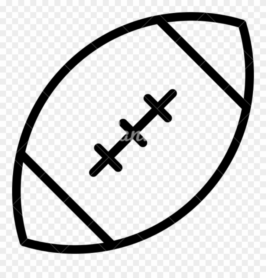 880x920 Football Outline American Icons Canva Clipart For Teachers