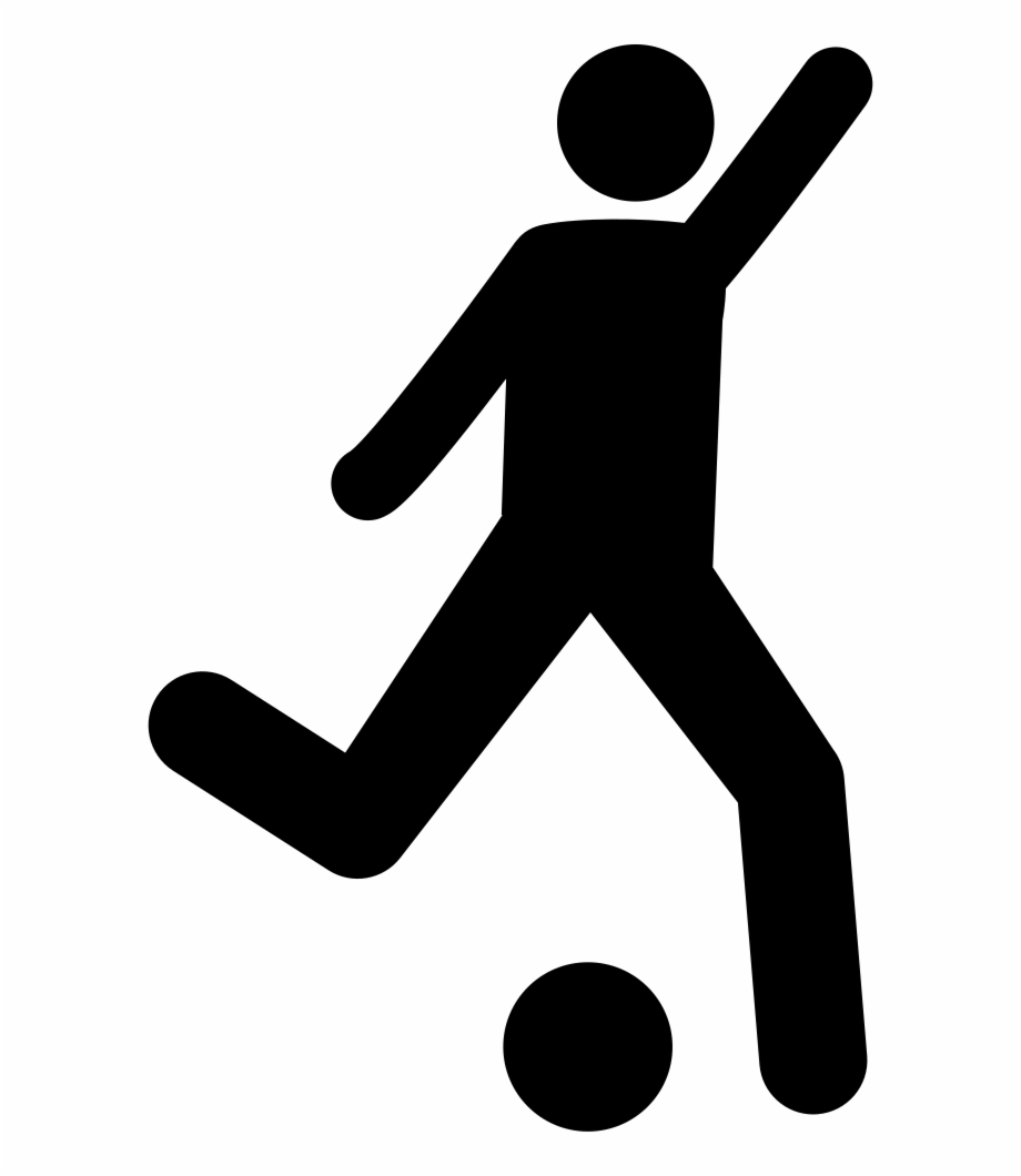 920x1060 Football Player Attempting To Kick Ball Png Icon