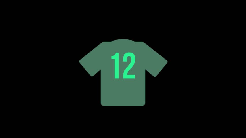 852x480 Football Manager Icon Stock Video Footage