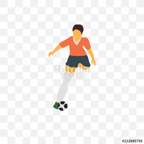 500x500 Football Player Icon Isolated On Transparent Background Simple