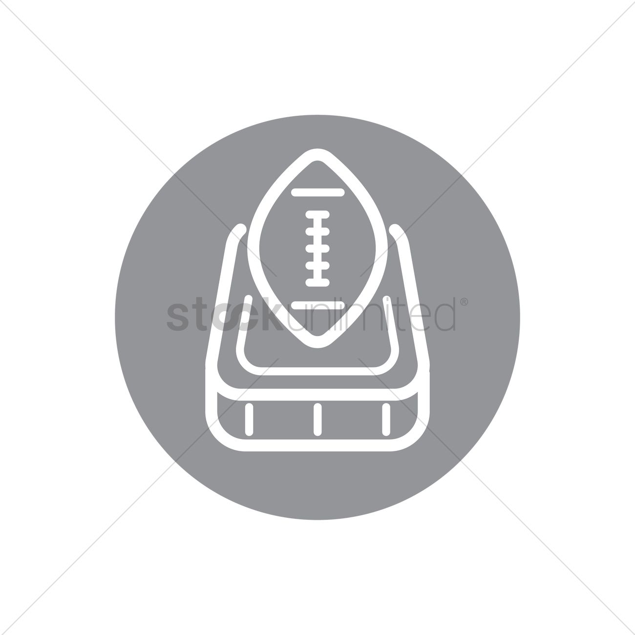 1300x1300 American Football Stadium Icon Vector Image