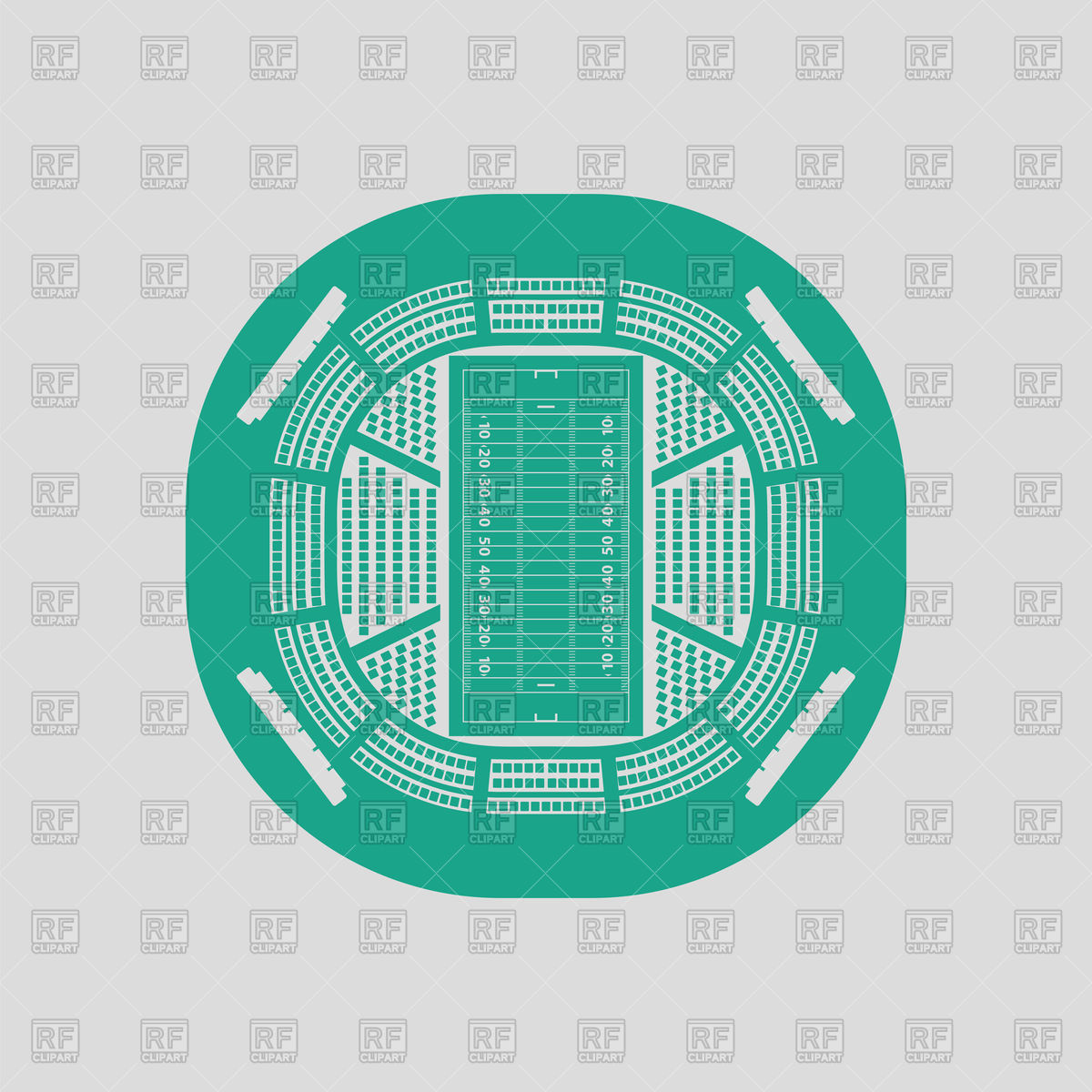 1200x1200 American Football Stadium Icon Vector Image Of Sport And Leisure