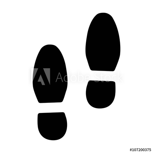 500x500 Footsteps Foot Steps Flat Icon For Fitness Apps And Websites