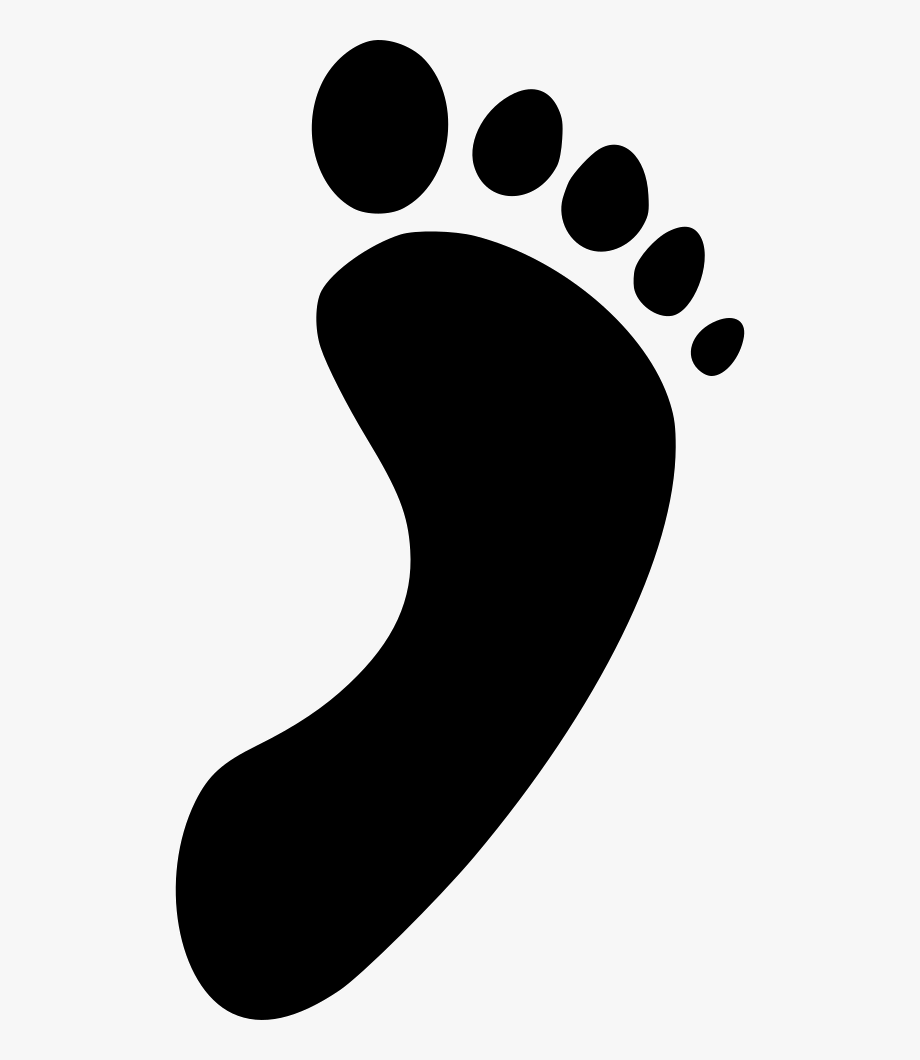 920x1060 Footsteps Clipart Left Footprint