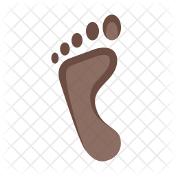 256x256 Footsteps Icon Of Flat Style