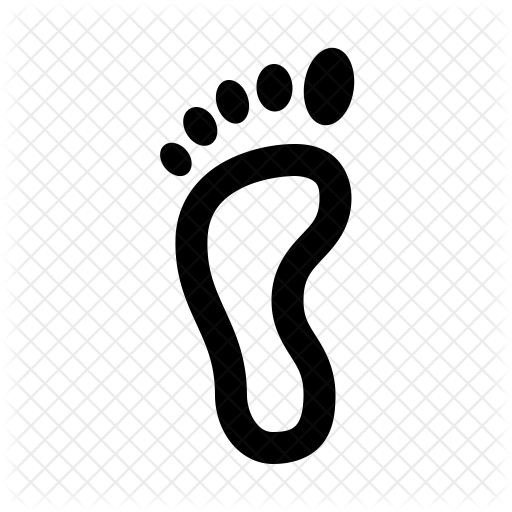 512x512 Footsteps Icon Of Line Style